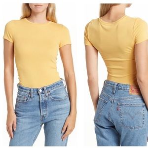 Eloide Crew Neck Rib Knit Bodysuit